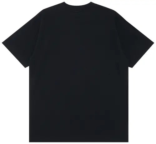 BAPE College Tee Black - Back view of A Bathing Ape College t-shirt on white background