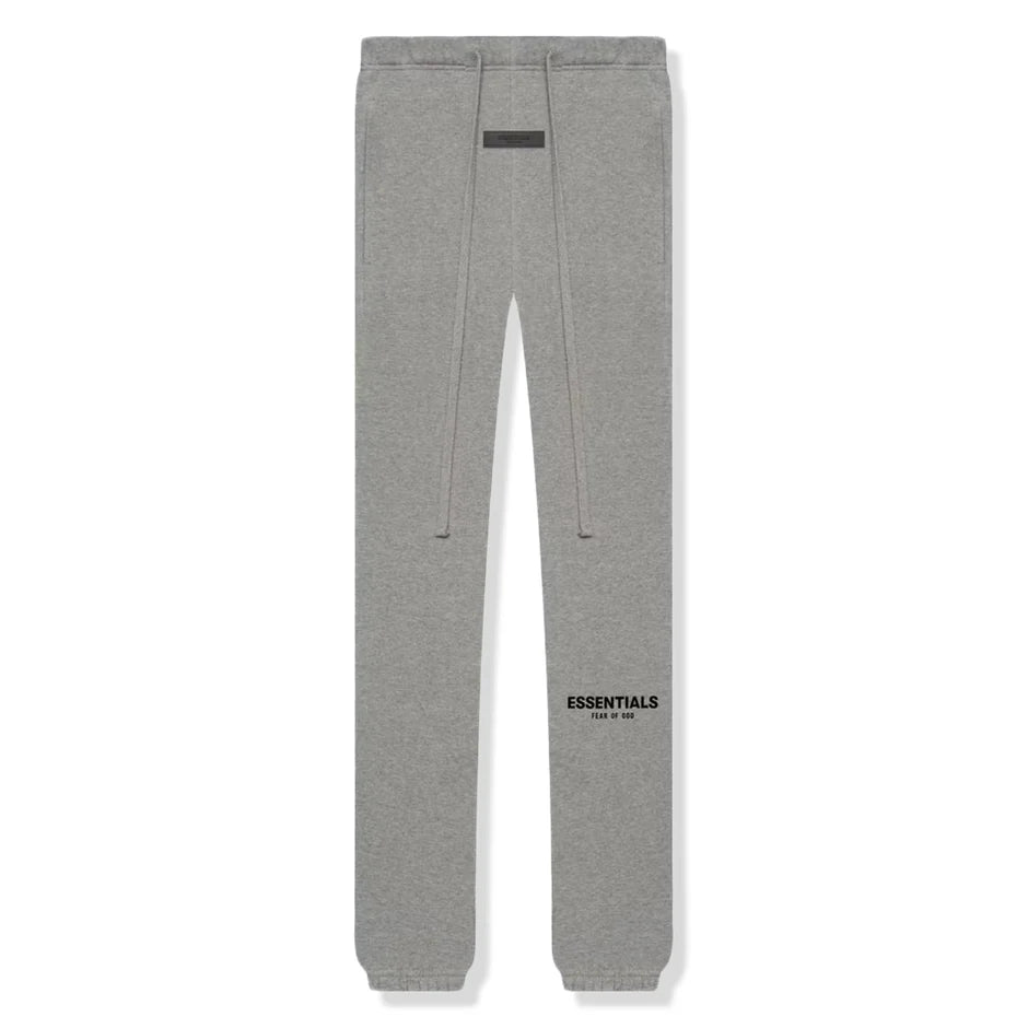 Fear of God Essentials Sweatpants 'Dark Oatmeal' - front view on white background