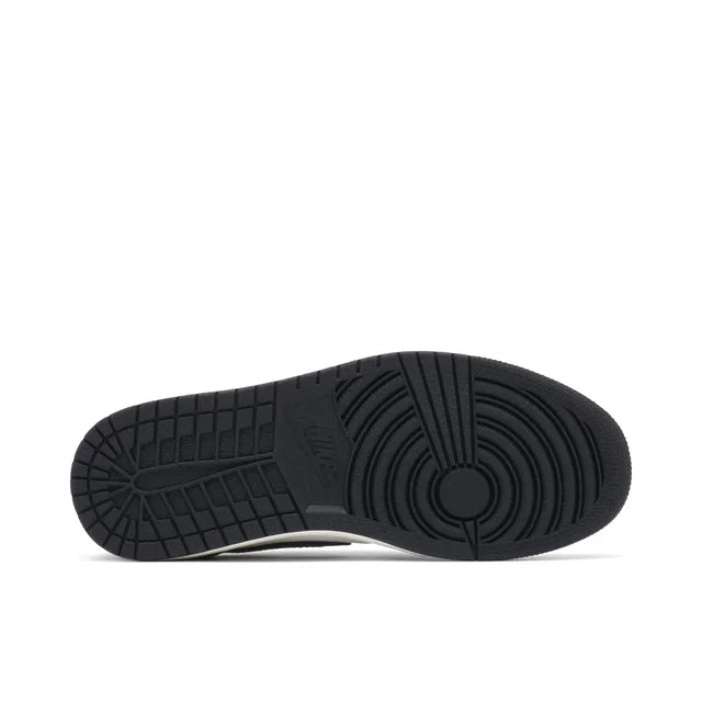 Nike Air Jordan 1 Low Mocha Mens - Air Jordan 1 Low sneaker rear heel and sole detail