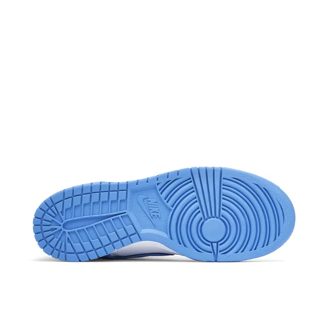 Nike Dunk Low University Blue - rear heel and sole detail