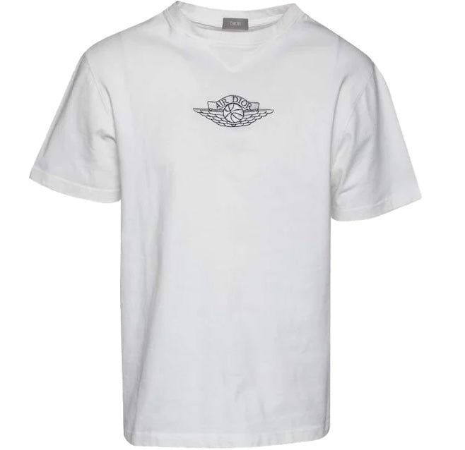 AIR DIOR WINGS LOGO T-SHIRT - Air Dior designer t-shirt front view on white background