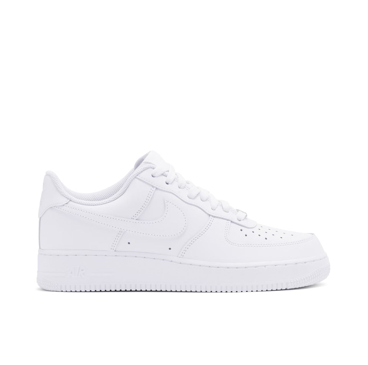 AIR FORCE 1 ‘07 WHITE - Nike Air Force 1 sneaker side profile view on white background