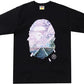 BAPE Sakura Photo Ape Head Tee (SS22) Black - front view on white background