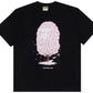 BAPE Sakura Tee (SS24) Black - front view on white background