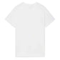 Casablanca Tee Shirt Playful Stripes - Back view of designer screen-printed organic cotton t-shirt on white background