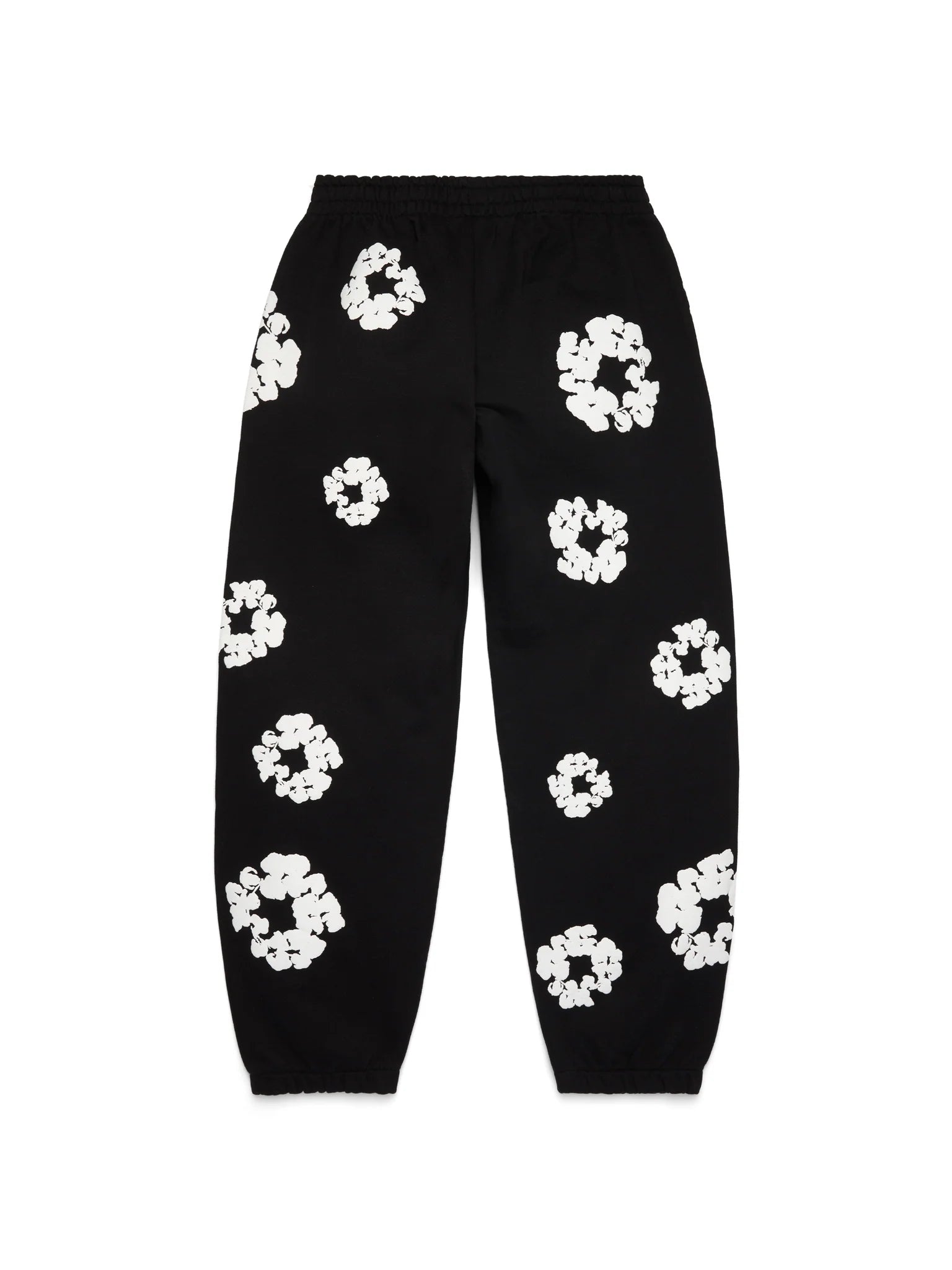 Denim Tears Cotton Wreath Black White Bottoms - rear view