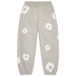 Denim Tears Cotton Wreath Grey Bottoms - front view on white background