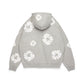 Denim Tears Cotton Wreath Grey Hoodie - rear view