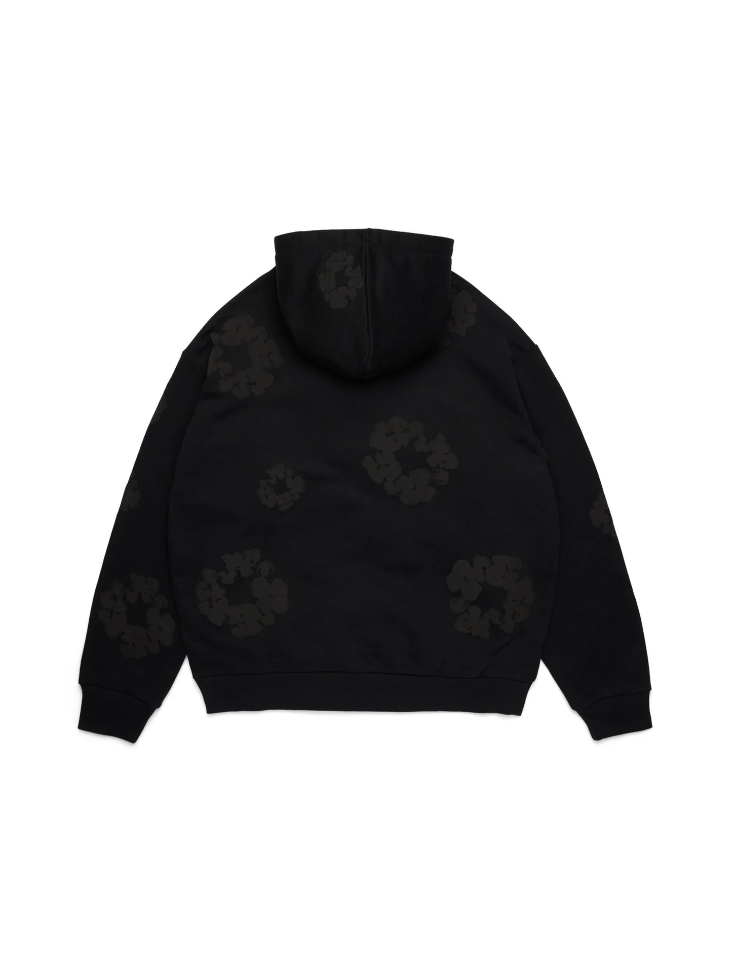 Denim Tears Cotton Wreath Monochrome Hoodie - rear view