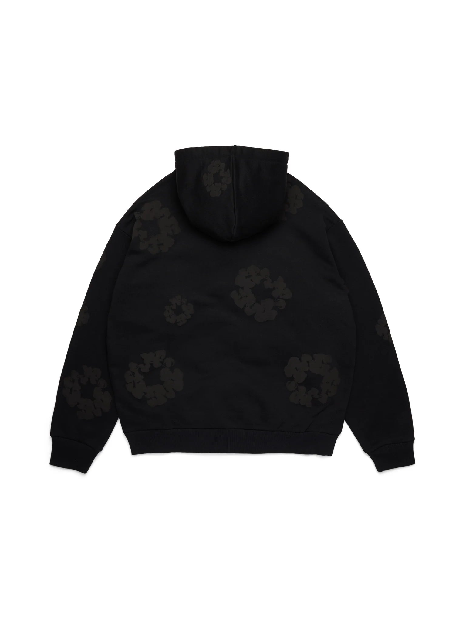 Denim Tears Cotton Wreath Monochrome Hoodie - rear view