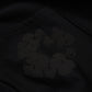 Denim Tears Cotton Wreath Monochrome Hoodie - close-up fabric and branding detail