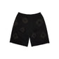 Denim Tears Cotton Wreath Monochrome Shorts - rear view