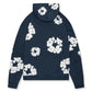 Denim Tears Cotton Wreath Navy Hoodie - rear view