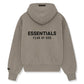 Essentials FW25 Zip Up Hoodie Heather Grey - rear view