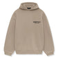 Fear of God Essentials Fleece Hoodie 'Desert Sand' - front view on white background