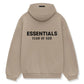 Fear of God Essentials Fleece Hoodie 'Desert Sand' - rear view