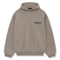 Fear of God Essentials Fleece Hoodie 'Heather Grey' - front view on white background