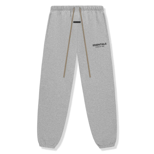 Fear of God Essentials Fleece Sweatpant 'Light Heather Grey' - front view on white background