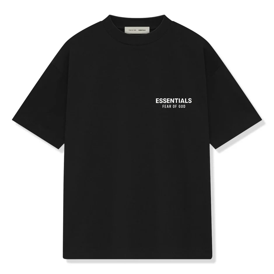 Fear of God Essentials FW24 Tee 'Black' - front view on white background
