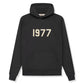 Fear of God Essentials Hoodie 1977 "Iron" - front view on white background