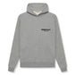 Fear of God Essentials Hoodie 'Dark Oatmeal' - front view on white background