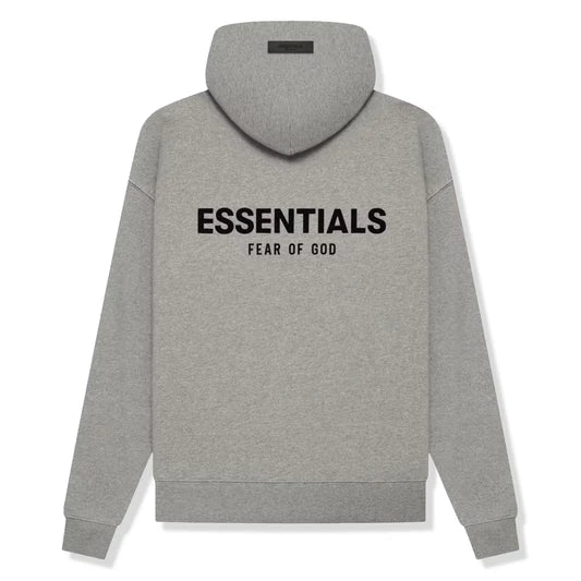 Fear of God Essentials Hoodie 'Dark Oatmeal' - rear view