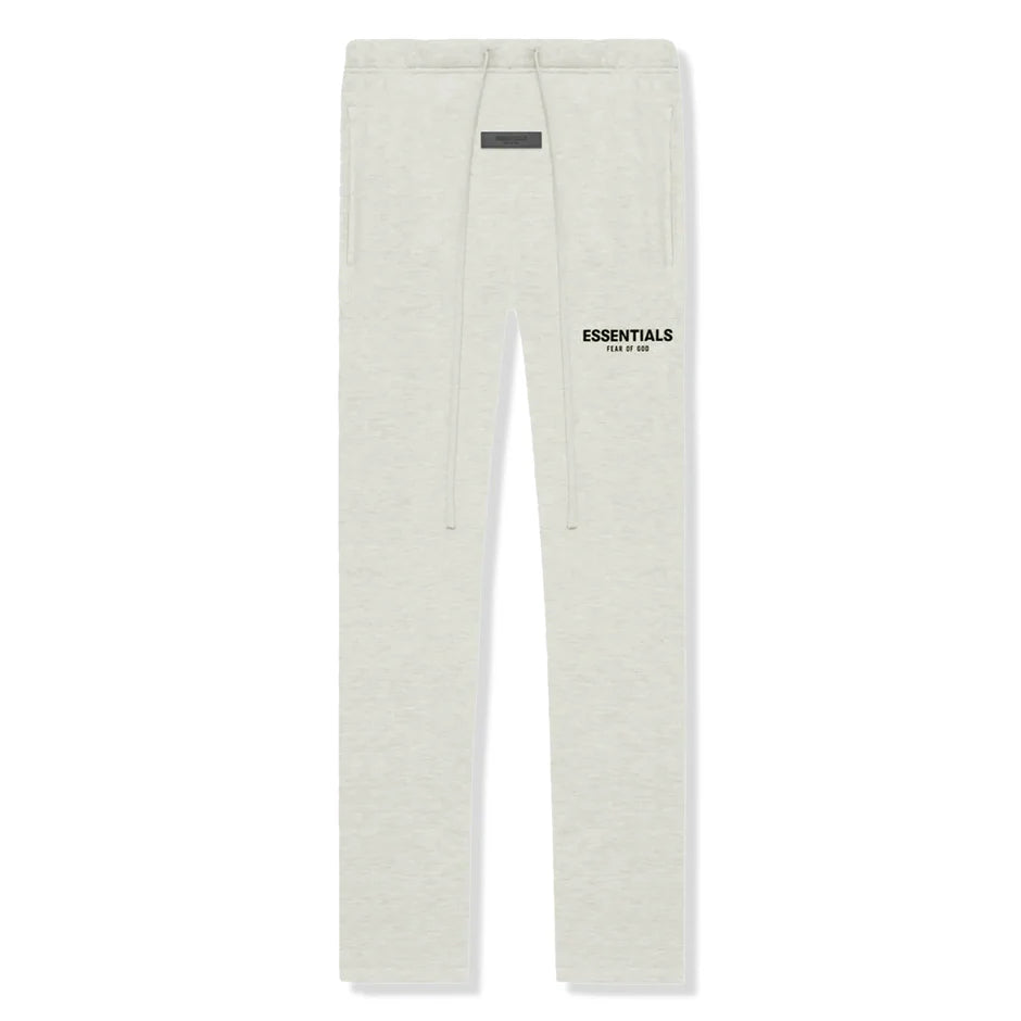 Fear of God Essentials Relaxed Sweatpants 'Light Oatmeal' - front view on white background