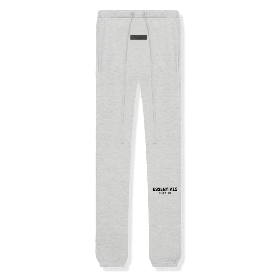 Fear of God Essentials Sweatpants 'Light Oatmeal' - front view on white background