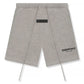 Fear of God Essentials Sweatshort 'Dark Oatmeal' - front view on white background