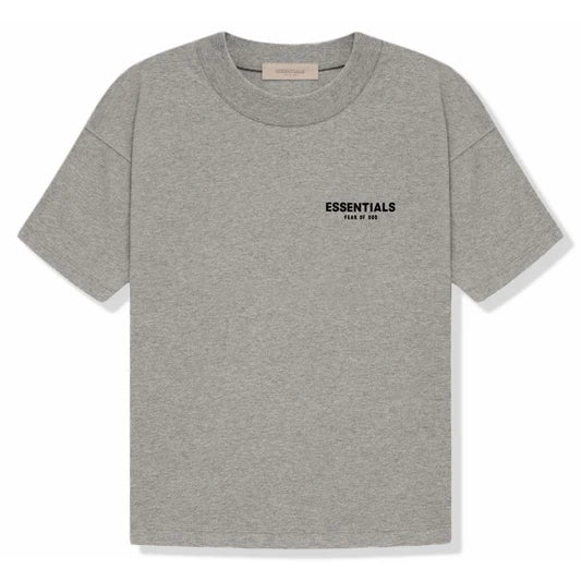 Fear of God Essentials Tee 'Dark Oatmeal' - front view on white background