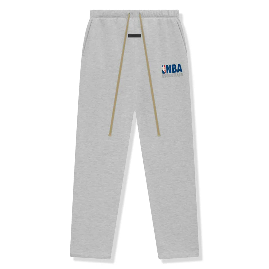 Fear of God Essentials x NBA Relaxed Sweatpant 'Light Heather' - front view on white background