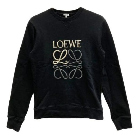 Loewe Anogram Sweatshirt Black - front view on white background