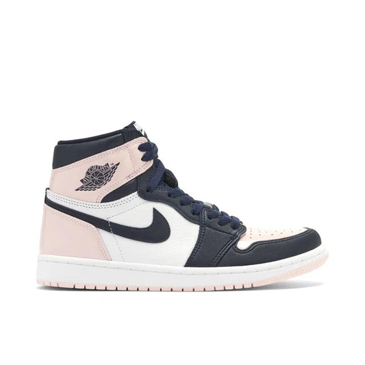Nike Air Jordan 1 High Atmosphere Bubblegum - Air Jordan 1 High sneaker side profile view on white background