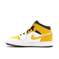 Nike Air Jordan 1 Mid "yellow toe" - Air Jordan 1 Mid sneaker alternate angle view
