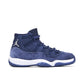 Nike Air Jordan 11 Velvet Blue - Air Jordan 11 sneaker side profile view on white background