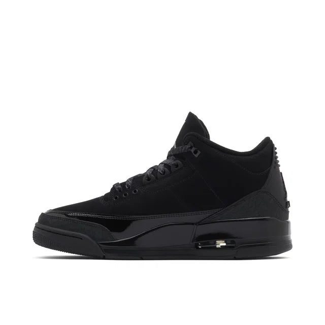 Nike Air Jordan 3 Black Cat - Air Jordan 3 sneaker alternate angle view
