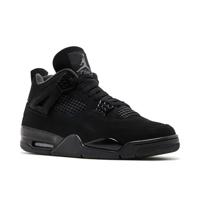 Nike Air Jordan 4 Black Cat - Air Jordan 4 sneaker alternate angle view