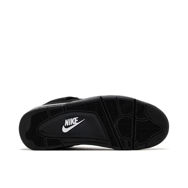 Nike Air Jordan 4 Black Cat - Air Jordan 4 sneaker rear heel and sole detail