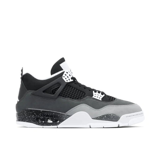 Nike Air Jordan 4 Fear Mens - Air Jordan 4 sneaker side profile view on white background