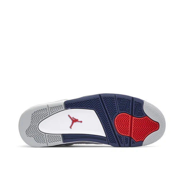 Nike Air Jordan 4 Midnight Navy - Air Jordan 4 sneaker rear heel and sole detail
