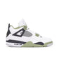 Nike Air Jordan 4 Seafoam Green - Air Jordan 4 sneaker side profile view on white background