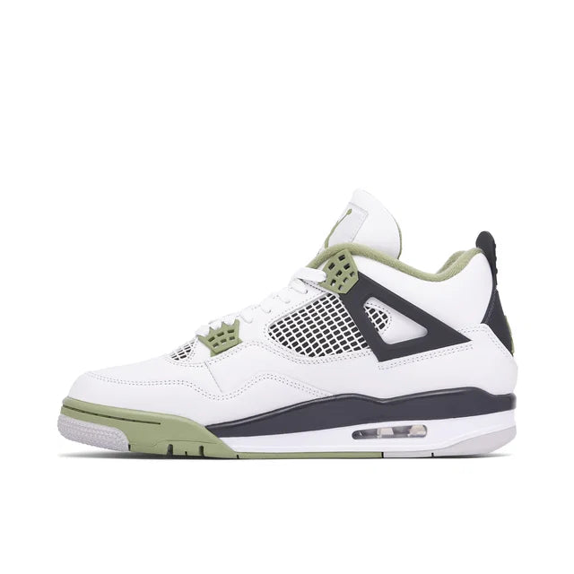 Nike Air Jordan 4 Seafoam Green - Air Jordan 4 sneaker alternate angle view