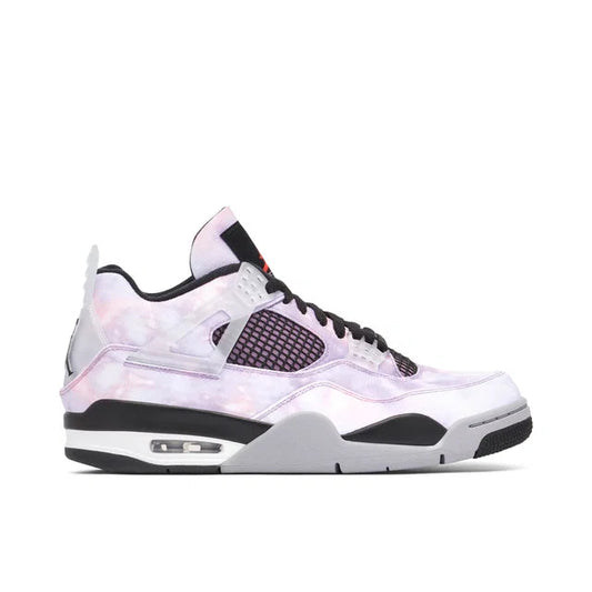 Nike Air Jordan 4 Zen Master Purple - Air Jordan 4 sneaker side profile view on white background