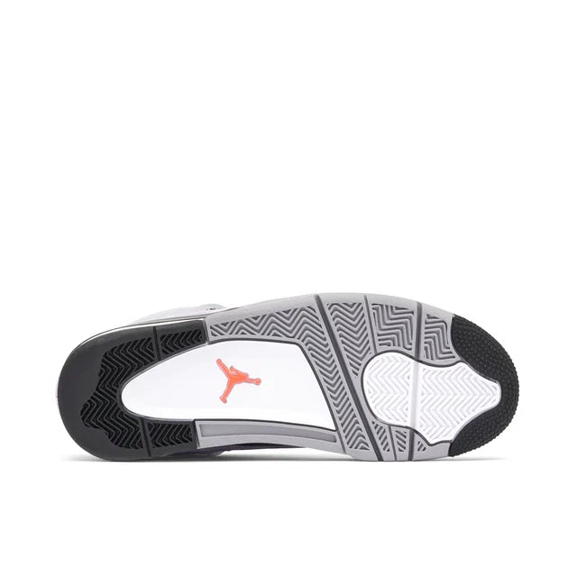 Nike Air Jordan 4 Zen Master Purple - Air Jordan 4 sneaker rear heel and sole detail