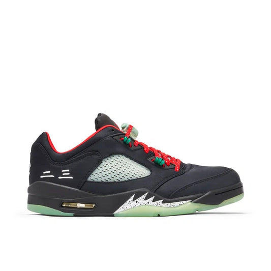 Nike Air Jordan 5 Low "clot" - Air Jordan 5 sneaker side profile view on white background