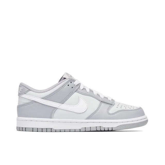 Nike Dunk Low Grey Cloud - Nike Dunk Low sneaker side profile view on white background