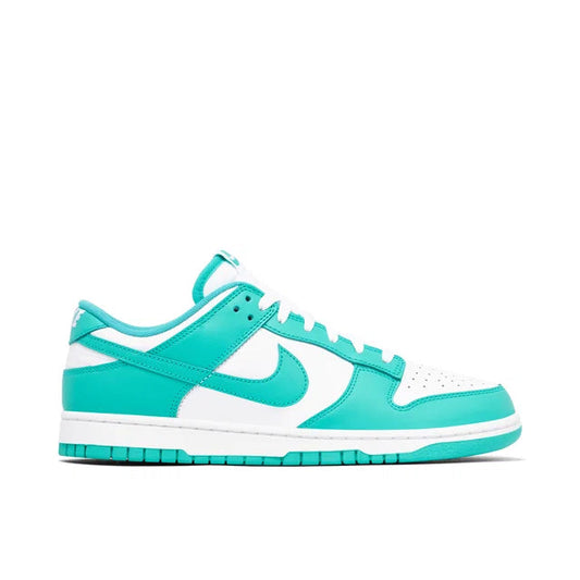 Nike Dunk Low Jade Green - Nike Dunk Low sneaker side profile view on white background