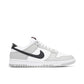 Nike Dunk Low Lottery Grey - Nike Dunk Low sneaker side profile view on white background