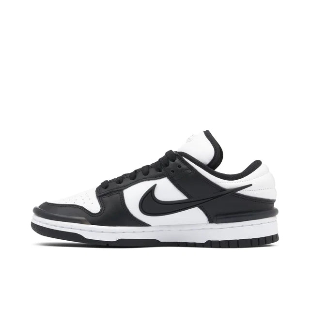 Nike Dunk Low Panda Twist - side profile view on white background