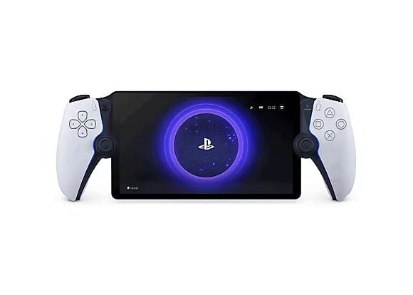 SONY PLAYSTATION PORTAL REMOTE PLAYER WHITE - Sony PlayStation Portal remote player front view with controller on white background